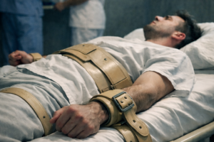 Patient dans une unité psychiatrique